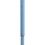 ZNTS Professional Folding Party Tent with 4 Sidewalls 3x4 m Steel Blue 48891