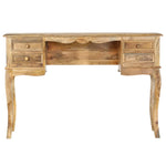 ZNTS Desk 115x45x75 cm Solid Mango Wood 286307