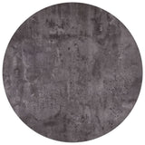 ZNTS Dining Table Concrete and Black 90x73.5 cm MDF 248303