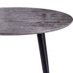 ZNTS Dining Table Concrete and Black 90x73.5 cm MDF 248303