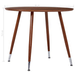 ZNTS Dining Table Brown 90x73.5 cm MDF 248315