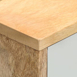 ZNTS TV Cabinet 110x35x48 cm Solid Mango Wood 286483