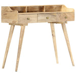 ZNTS Secretary Desk 90x45x86 cm Solid Mango Wood 286184