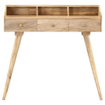 ZNTS Secretary Desk 90x45x86 cm Solid Mango Wood 286184