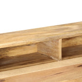 ZNTS Secretary Desk 90x45x86 cm Solid Mango Wood 286184