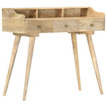 ZNTS Secretary Desk 90x45x86 cm Solid Mango Wood 286184
