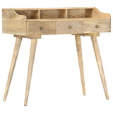 ZNTS Secretary Desk 90x45x86 cm Solid Mango Wood 286184