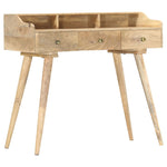 ZNTS Secretary Desk 90x45x86 cm Solid Mango Wood 286184