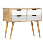 ZNTS Sideboard 85x40x71 cm Solid Mango Wood 286241
