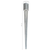 ZNTS Ground Spikes 6 pcs Silver 7x7x90 cm Galvanised Steel 145405