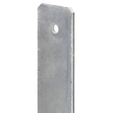 ZNTS Fence Anchors 6 pcs Silver 9x6x60 cm Galvanised Steel 145300