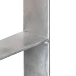 ZNTS Fence Anchors 6 pcs Silver 9x6x60 cm Galvanised Steel 145300
