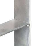 ZNTS Fence Anchors 6 pcs Silver 9x6x60 cm Galvanised Steel 145300