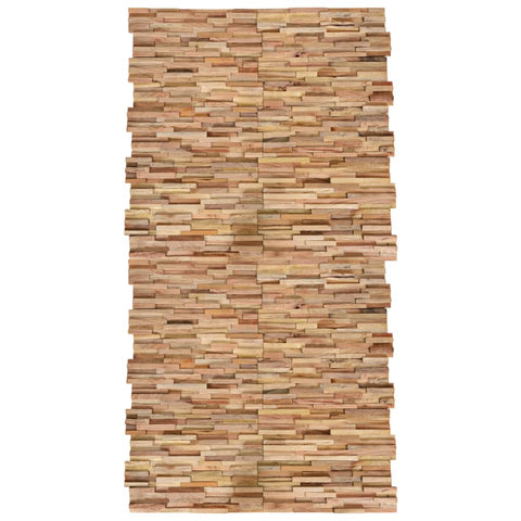 ZNTS 3D Wall Cladding Panels 20 pcs Solid Teak 2 m 279067