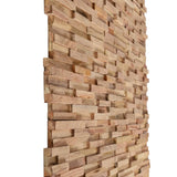 ZNTS 3D Wall Cladding Panels 20 pcs Solid Teak 2 m 279067