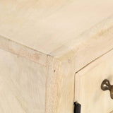 ZNTS TV Cabinet 120x30x40 cm Solid Mango Wood 286520