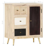 ZNTS Sideboard 60x30x75 cm Solid Mango Wood 286521