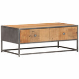 ZNTS Coffee Table 90x50x35 cm Solid Reclaimed Wood 286530