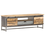 ZNTS TV Cabinet 120x30x40 cm Solid Mango Wood 286533