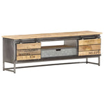 ZNTS TV Cabinet 120x30x40 cm Solid Mango Wood 286533