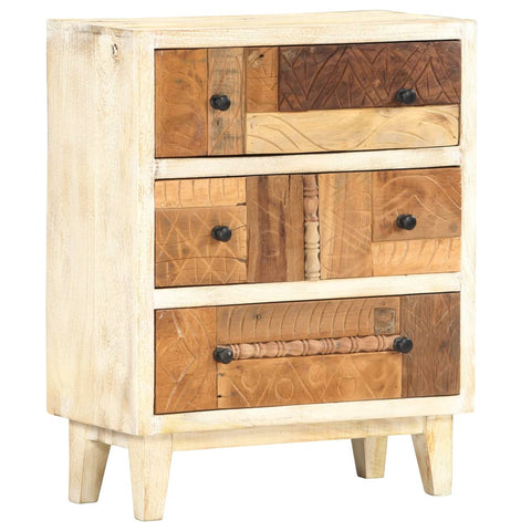 ZNTS Side Cabinet 60x30x75 cm Solid Reclaimed Wood 286538
