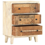 ZNTS Side Cabinet 60x30x75 cm Solid Reclaimed Wood 286538