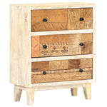 ZNTS Side Cabinet 60x30x75 cm Solid Reclaimed Wood 286538