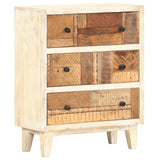 ZNTS Side Cabinet 60x30x75 cm Solid Reclaimed Wood 286538