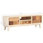 ZNTS TV Cabinet 120x30x40 cm Solid Reclaimed Wood 286540