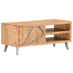 ZNTS Coffee Table 90x45x40 cm Solid Acacia Wood 286548