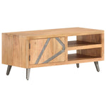 ZNTS Coffee Table 90x45x40 cm Solid Acacia Wood 286548
