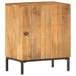 ZNTS Bedside Cabinet 40x30x50 cm Solid Mango Wood 286556