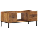 ZNTS Coffee Table 90x45x40 cm Solid Mango Wood 286559