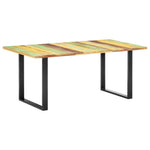 ZNTS Dining Table 180x90x76 cm Solid Reclaimed Wood 285830