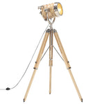 ZNTS Tripod Floor Lamp Solid Mango Wood 131 cm 286114