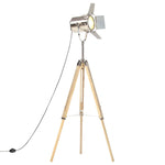ZNTS Tripod Floor Lamp Solid Mango Wood 140 cm 286116