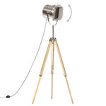 ZNTS Tripod Floor Lamp Solid Mango Wood 140 cm 286116
