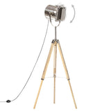 ZNTS Tripod Floor Lamp Solid Mango Wood 140 cm 286116