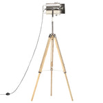 ZNTS Tripod Floor Lamp Solid Mango Wood 140 cm 286116