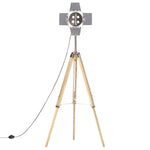 ZNTS Tripod Floor Lamp Solid Mango Wood 140 cm 286116