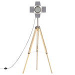 ZNTS Tripod Floor Lamp Solid Mango Wood 140 cm 286116