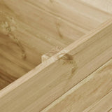 ZNTS Garden Raised Bed 100x100x97 cm Impregnated Pinewood 49184