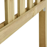 ZNTS Garden Fence with 2 Posts Impregnated Pinewood 182x150 cm 49203