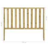 ZNTS Garden Fence with 2 Posts Impregnated Pinewood 182x150 cm 49203