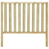 ZNTS Garden Fence with 2 Posts Impregnated Pinewood 182x170 cm 49204