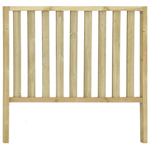 ZNTS Garden Fence with 2 Posts Impregnated Pinewood 182x170 cm 49204