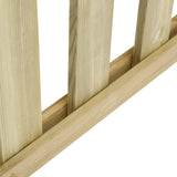 ZNTS Garden Fence with 2 Posts Impregnated Pinewood 182x170 cm 49204
