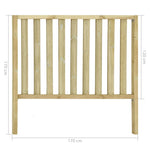 ZNTS Garden Fence with 2 Posts Impregnated Pinewood 182x170 cm 49204