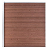 ZNTS Garden Fence WPC 175x186 cm Brown 49068