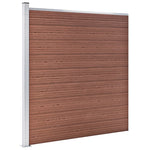 ZNTS Garden Fence WPC 175x186 cm Brown 49068